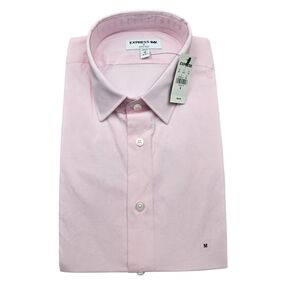 Express Men's NWT Button Up Light Pink Extra Slim M 15-15.5 20300044
